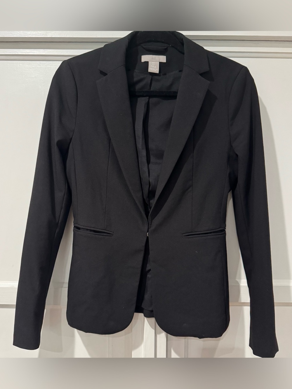 H&M black tailored stretch blazer